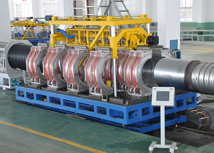 PE PP PVC DWC ท่อ Extrusion Line 200mm 600mm CE ISO9001 Certified