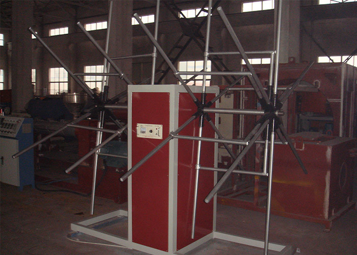 20-50 มม. PVC Double Wall Single Wall Corrugated Pipe Extrusion Line ความเร็วในการผลิตสูง High