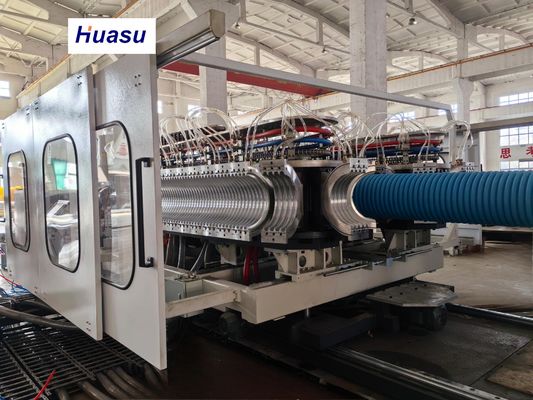 Double Wall Corrugated Pipe Extrusion Line with 32-1600mm Cutting Diameter, Siemens PLC Control, and High Productivity