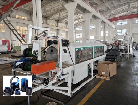 Double Wall Corrugated Pipe Extrusion Line with 38crmoaia Screw Barrel