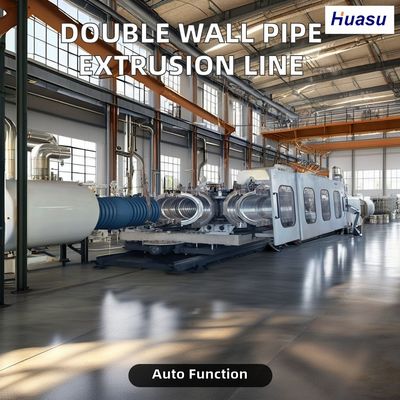 High-Speed PVC Double Wall Corrugated Pipe Extrusion Line 500-2000Kg/h