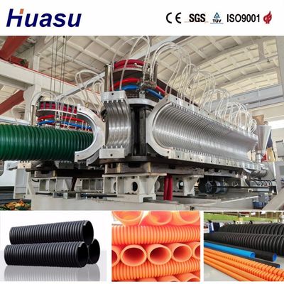 Energy Saving DWC Pipe Extrusion Line with 60-2000kg/h Capacity and 32-1600mm Pipe Diameter for High Productivity