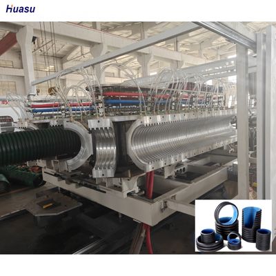 Double Wall Corrugated Pipe Extrusion Line with 1 Year Warranty 6m Or Customized Pipe Length and Water Cooling System