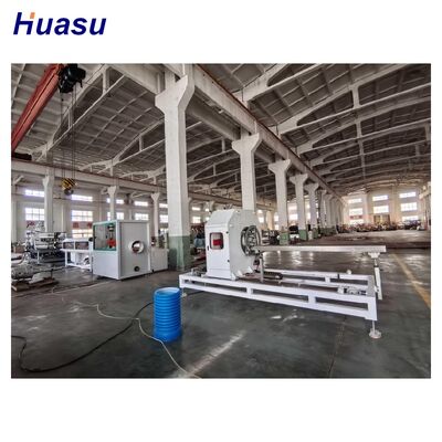 High Speed HDPE corrugatedd pipe making machine built to produce drainage pipes with consistent and fast production cycles