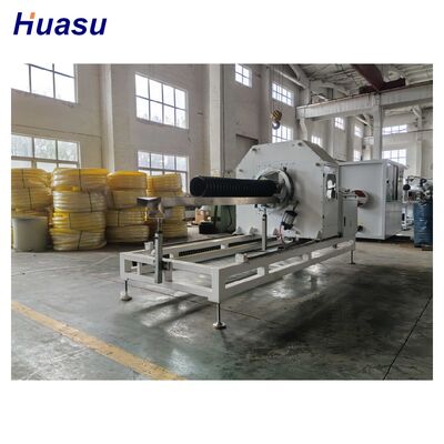 Double Wall Corrugated Pipe Making Machine with Siemens PLC Control and High Output 2000kg/h for HDPE Pipe Extrusion Line