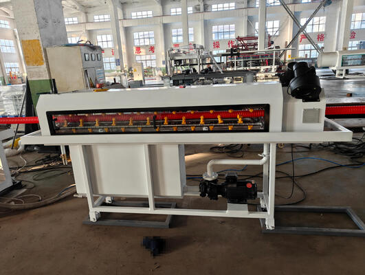 Single Wall Corrugated Pipe Extrusion Line with Water Cooling System and L/D Ratio 33/38/40 for Pipe Diameter Range 16mm-1600mm
