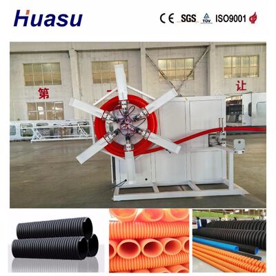 PLC Controlled Full Automatic Single Wall Corrugated Pipe Extrusion Line for 32-1600mm Pipe Diameter