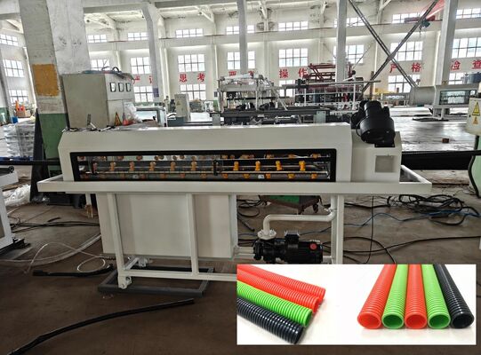 Single Wall Corrugated Pipe Extrusion Line with Hard Teeth Face Gearbox for High-Accuracy and Electric Heating