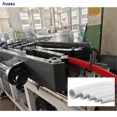 PLC With Remote Control Single Wall Corrugated Pipe Extrusion Line Extruding Machine Equipped With Omron Relay For Production