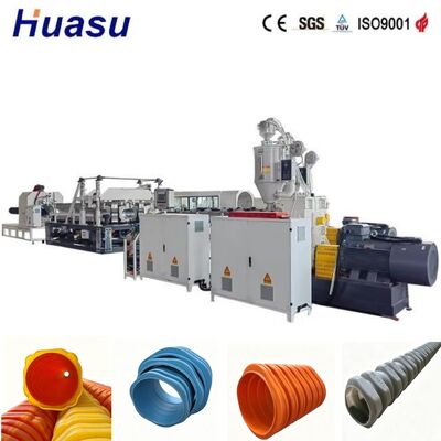 Octagonal Plastic Corrugated Cable Conduit Production Line HDPE Underground Wiring Protection Tube Extrusion Machine