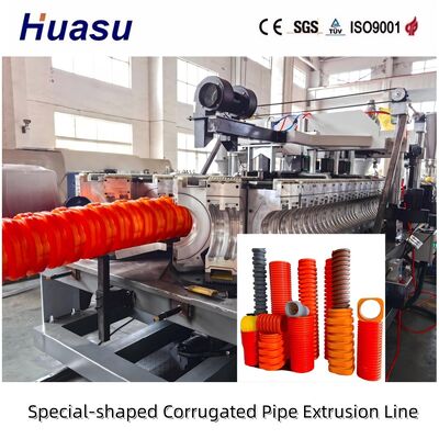 Gray Octagonal Plastic Corrugated Conduit Road Cable Buried Protective Pipe