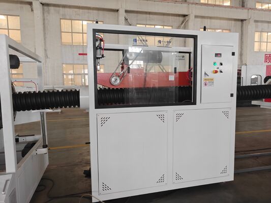 DWC Pipe Extrusion Line Offering Extruder Power 15kW to 200kW CE Certified Supporting PVC PE MPP PA HDPE Pipe Material
