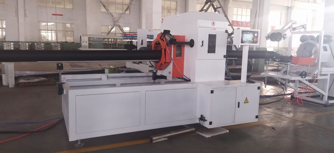 สายการผลิตท่อลูกฟูกสองชั้นอัตโนมัติด้วยคอมพิวเตอร์ พร้อมมอเตอร์ Siemens และกำลังการผลิต 8-15 กก./ชม.