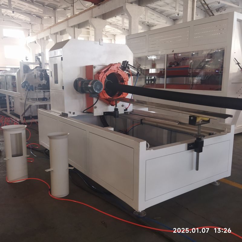 สายดัดท่อแบบคอมพิวเตอร์ที่มีผนังสองแบบท่อ corrugated ด้วย Siemens PLC และความจุ 250-1000kg/h สําหรับท่อที่ยั่งยืน