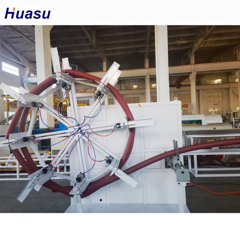 เครื่องจักรเส้นขยายท่อ HDPE ด้วย WEG Motor Siemens Beide Motor สําหรับ PE PP HDPE PVC การเลือกวัสดุการประมวลผล