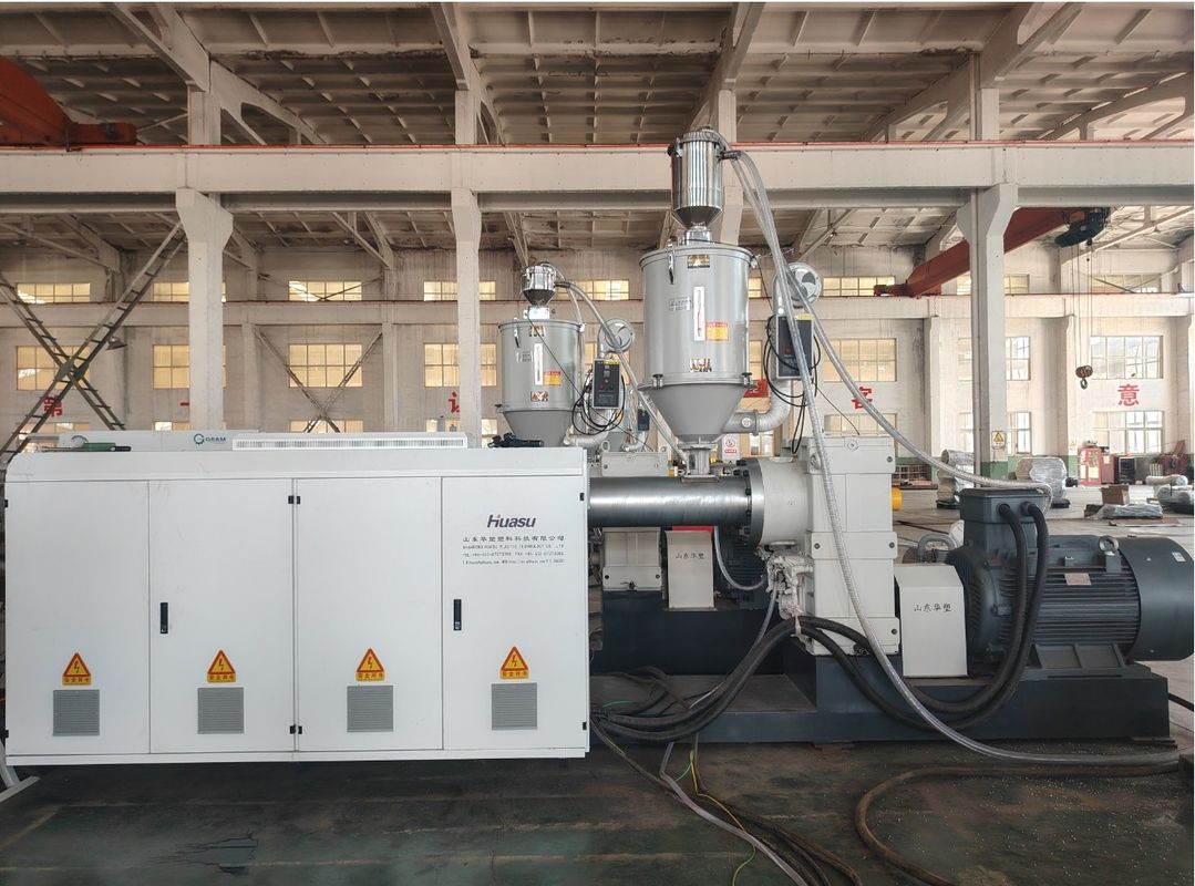 Siemens Contactor Double Wall Corrugated Pipe Extrusion Line ความจุ 100-2000 กิโลกรัม/ชั่วโมง