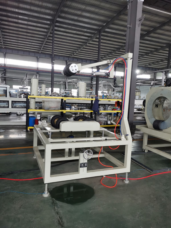 Siemens Contactor Double Wall PE Corrugated Pipe Extrusion Line สําหรับการแปรรูปพลาสติกที่เรียบและทนทาน
