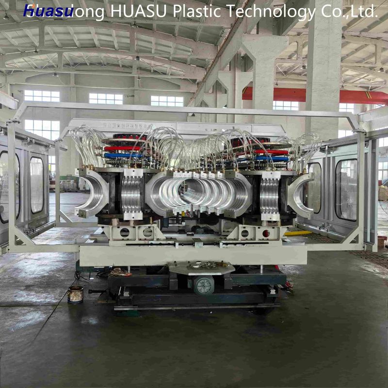 เครื่องอัดรีดท่อลูกฟูกสองชั้นแบบปรับแต่งได้ พร้อมกำลังผลิต 500-2000 กก./ชม. และระบบ PLC ของ Siemens