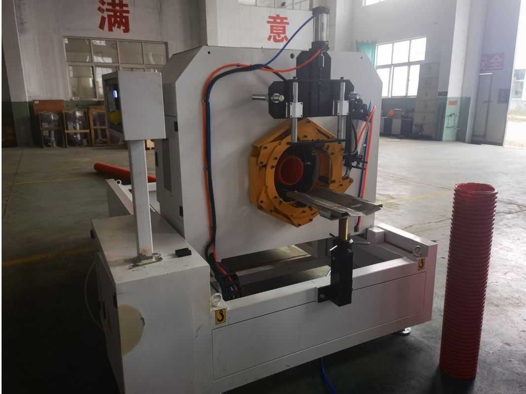 สายการออกแบบท่อ corrugated ผนังสองแบบปรับแต่ง สําหรับระบายน้ําเสีย 40cr วัสดุหม้อ casting