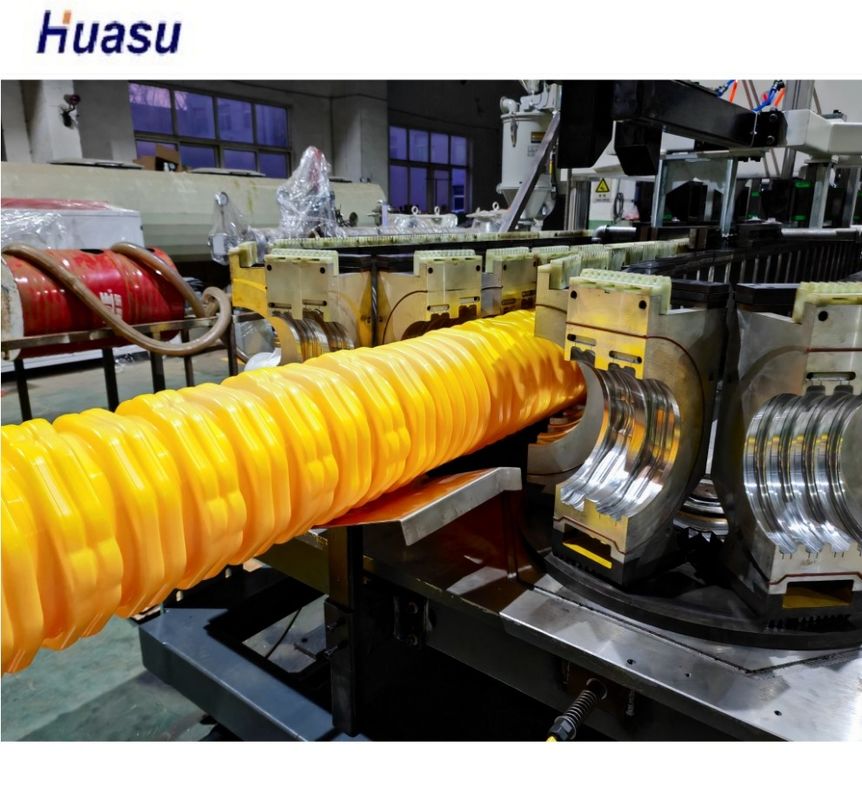 เครื่องท่อไฟฟ้า MPP แม่พิมพ์อลูมิเนียมอัลลอยด์ลูกฟูกผนังเดี่ยวหรือสองชั้น