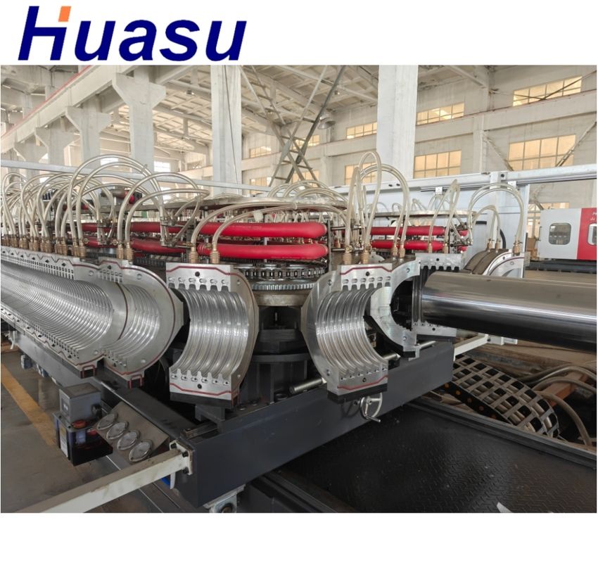 สายการผลิตการอัดรีดท่อลูกฟูกสองชั้นสำหรับคอนแทคเตอร์ Siemens สำหรับช่วงเส้นผ่านศูนย์กลางท่อ 32 มม. - 1600 มม.