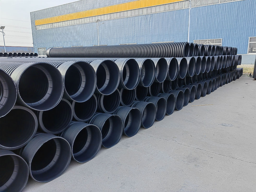 PE / PP / PVC ผนังคู่ท่อ corrugated สายการออกกับ 38CrMoALA วัสดุสกรูและ Siemens มอเตอร์