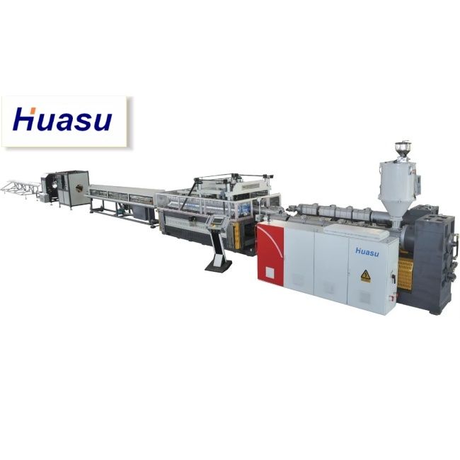 สายการผลิตท่อลูกฟูกสองชั้นพร้อมช่วงเส้นผ่านศูนย์กลางการตัด 32-1600 มม. และกระบวนการระบายความร้อนด้วยน้ำ พร้อมเทคโนโลยี Siemens PLC