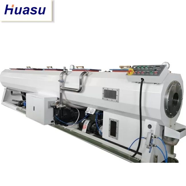 สายการผลิตท่อลูกฟูกสองชั้นพร้อมช่วงเส้นผ่านศูนย์กลางการตัด 32-1600 มม. และกระบวนการระบายความร้อนด้วยน้ำ พร้อมเทคโนโลยี Siemens PLC