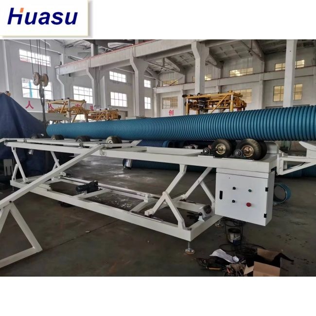 เครื่องรีดท่อ DWC พร้อมระบบควบคุม PLC สำหรับสายการผลิตท่อลูกฟูกสองชั้นขนาด 32-1600 มม. การออกแบบประหยัดพลังงาน