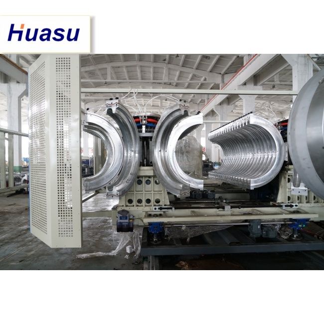 สายการผลิตการอัดรีดท่อ DWC พร้อมเส้นผ่านศูนย์กลางท่อ 32-1600 มม. ความจุ 60-2000 กก./ชม. และเทคโนโลยี Siemens PLC เพื่อประสิทธิภาพสูง