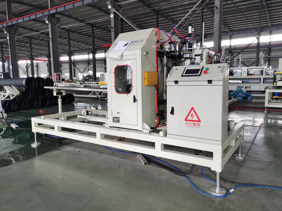 เครื่องทำท่อลูกฟูกสองชั้นความเร็วสูง พร้อมสกรูเดี่ยว