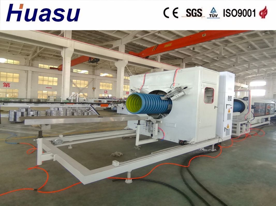 คอมพิวเตอร์ Double Wall corrugated Pipe Extrusion Line สําหรับการผลิตบล็อคแบบที่กําหนดเองและแบบจําลอง