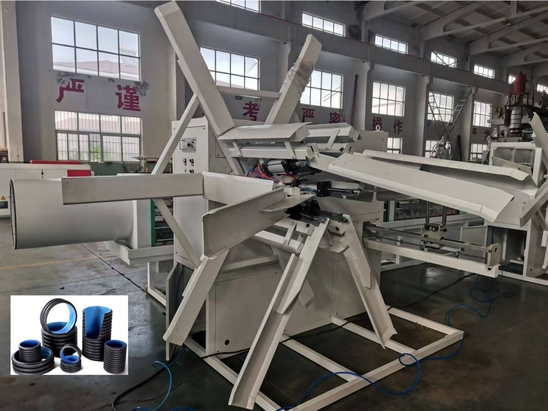 สายการผลิตการอัดขึ้นรูปท่อลูกฟูกสองชั้นสำหรับมอเตอร์ WEG AC ขนาดเส้นผ่านศูนย์กลางขั้นต่ำ 63 มม.