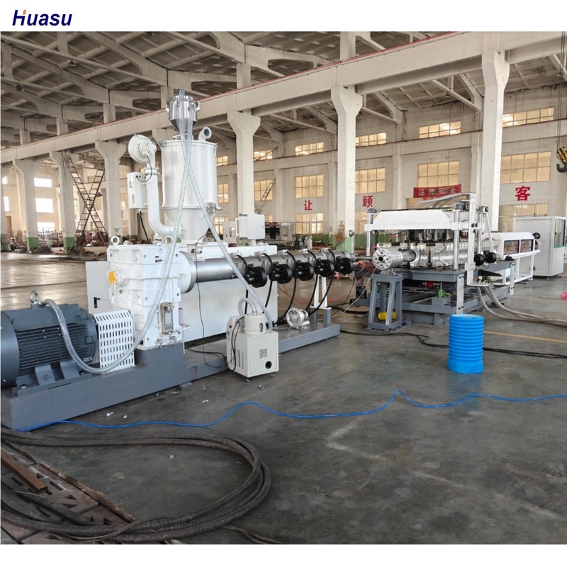 สายการผลิตท่ออัดรีด DWC อัตโนมัติ พร้อม Siemens Inverter และ Omron Relay สำหรับการผลิตท่อลูกฟูกขนาด 75-250 มม.