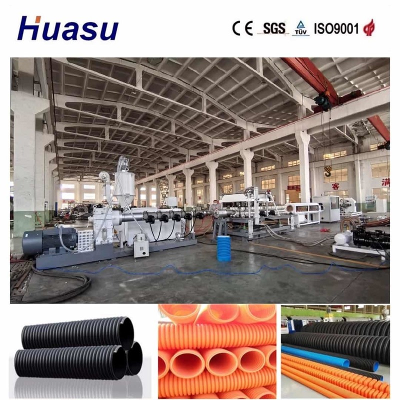 สายดึงท่อกระบอกกระบอกเดียวที่มีผลิต 200-2000kg / h สกรูเดียวและรีโมทคอนโทรลสําหรับท่อ 32mm-1600mm