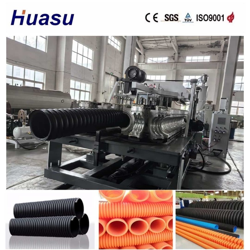 สายดึงท่อกระบอกกระบอกเดียวที่มีผลิต 200-2000kg / h สกรูเดียวและรีโมทคอนโทรลสําหรับท่อ 32mm-1600mm