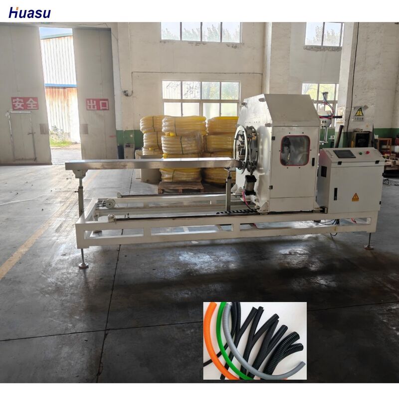 สายการผลิตท่อลูกฟูกสองชั้นพร้อมแม่พิมพ์ 48 ชุด และระบบควบคุม PLC ของ Siemens เพื่อการผลิตที่มีประสิทธิภาพสูง