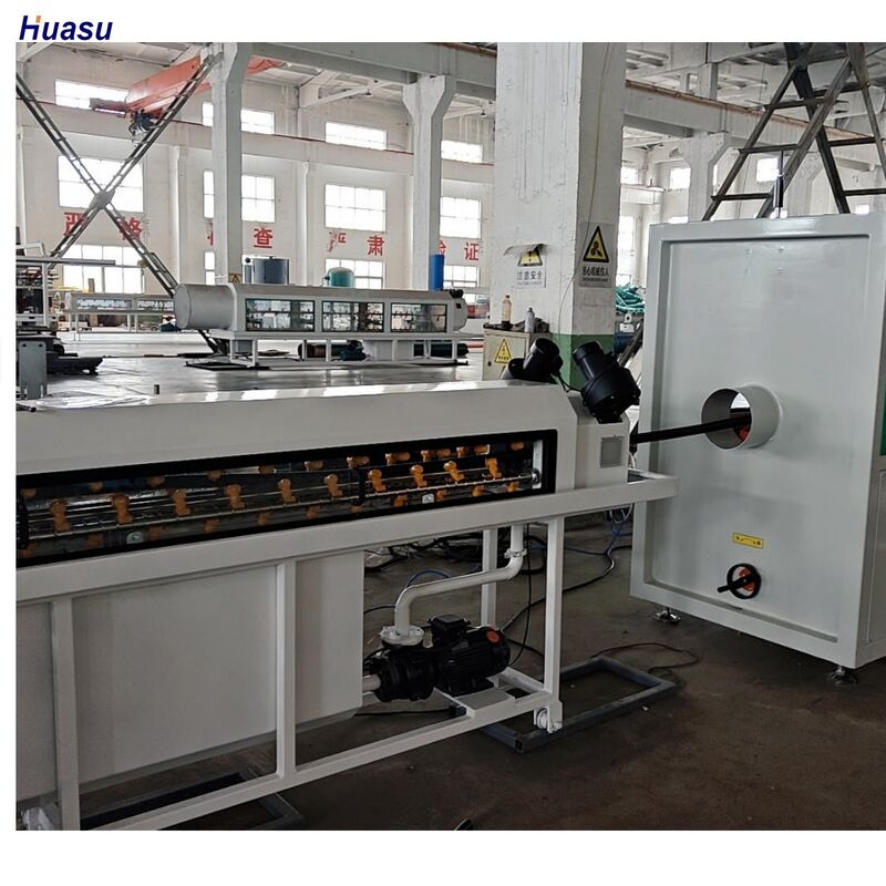 สายการผลิตการอัดขึ้นรูปท่อลูกฟูกผนังเดี่ยวระบายความร้อนด้วยน้ำ พร้อมอัตราส่วน L/D 33/38/40 และวัสดุกระบอกสูบ 38CrMoAlA