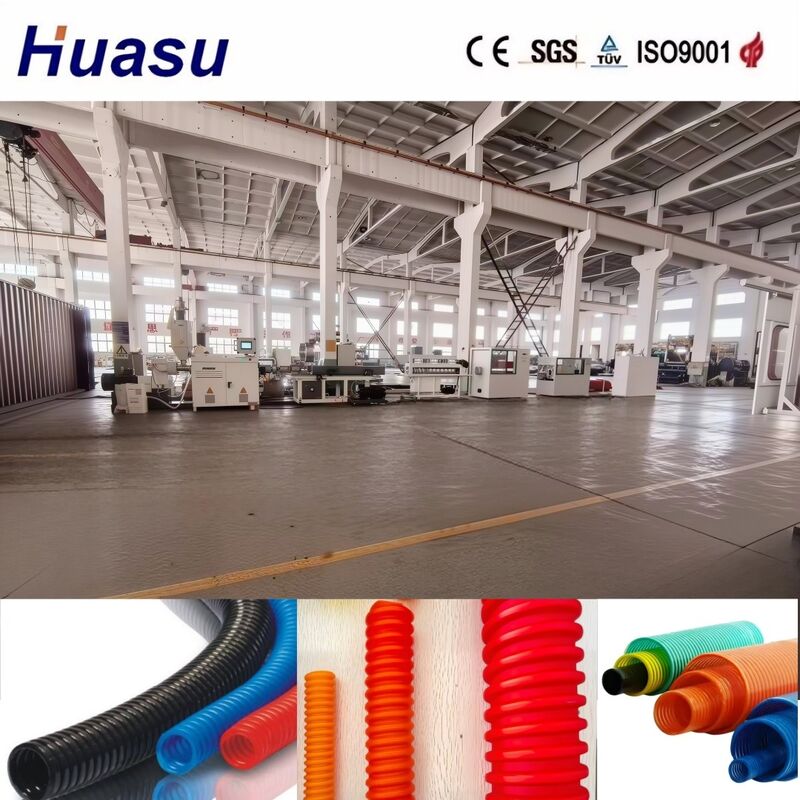PLC การควบคุมด้วยจอสัมผัส อินเตอร์เฟซสายป้องกันเคเบิลท่อ extrusion สายสําหรับระดับอัตโนมัติสูงและ 32mm-1600mm ท่อกว้างช่วง