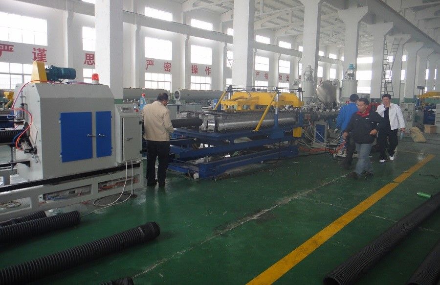 Qingdao คู่กำแพงลูกฟูก Extruder ท่อ Double Wall Corrugated ท่อ Extruder