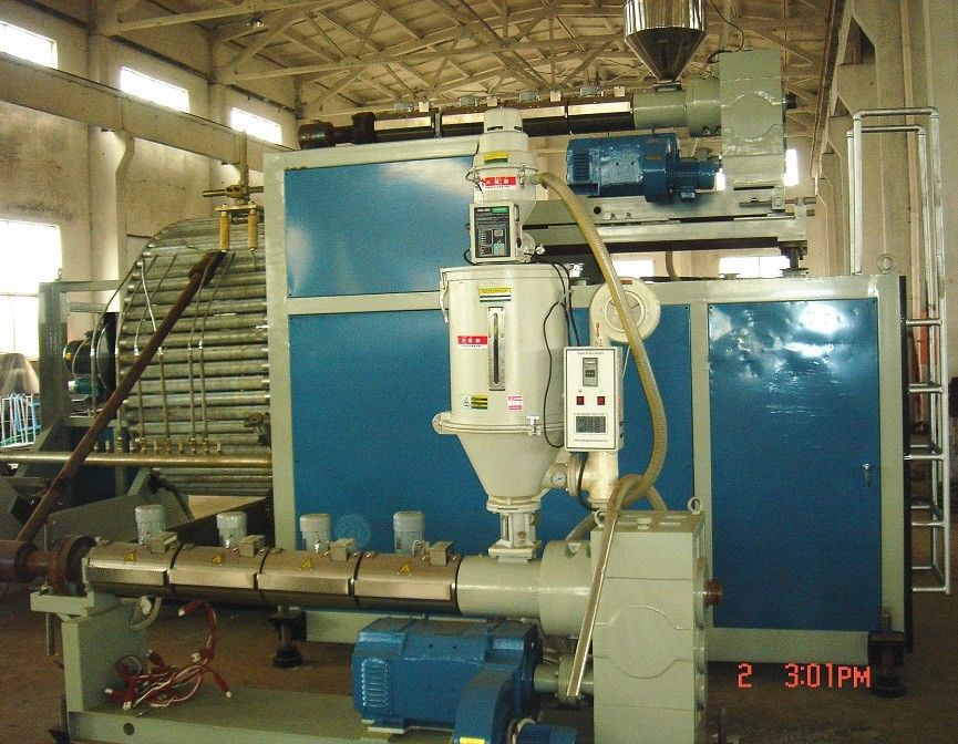 200-3000mm Hollowness กำแพง Spiral ท่อ Extruder / Corrugated HDPE ท่อ Extrusion Machine