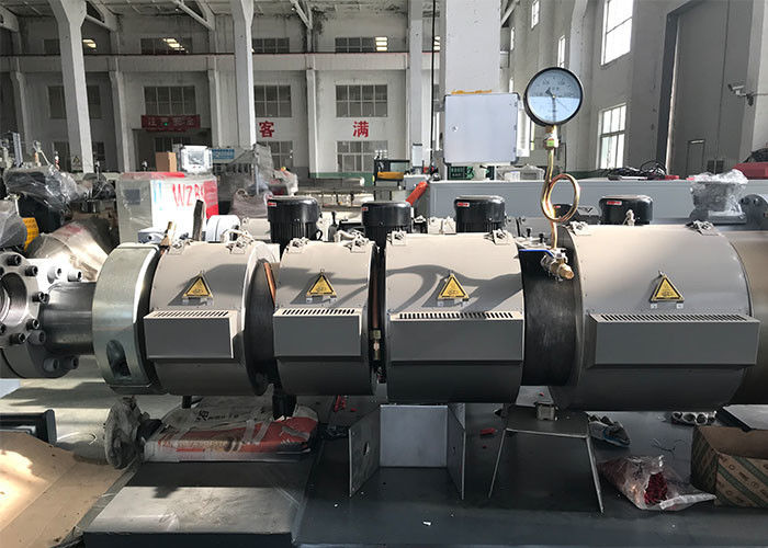 สายการผลิตท่อ HDPE แนวนอน PLC สายการอัดรีดท่อ PPR DWC