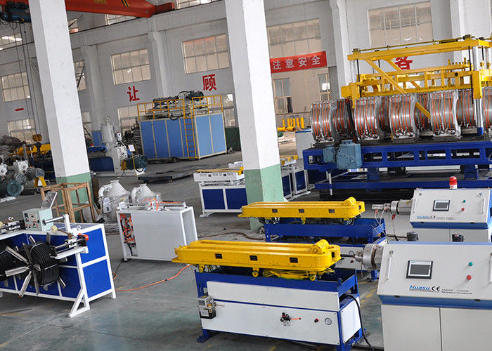 PP PE Single Wall Corrugated Pipe Extrusion Line 32mm 63mm สำหรับเครื่องซักผ้า