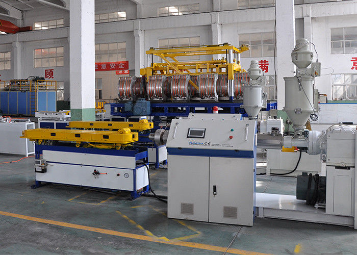 PP PE Single Wall Corrugated Pipe Extrusion Line 32mm 63mm สำหรับเครื่องซักผ้า