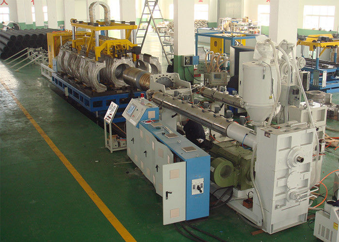 พลาสติก PE PP Double Wall Corrugated Pipe Extrusion Line 600mm 1500mm เส้นผ่านศูนย์กลาง