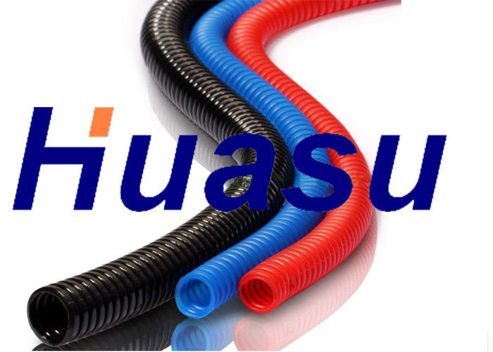 เครื่องจักรท่อลูกฟูก PE ผนังเดียวสำหรับสายไฟและสายเคเบิลผ่านท่ออัดรีด Line