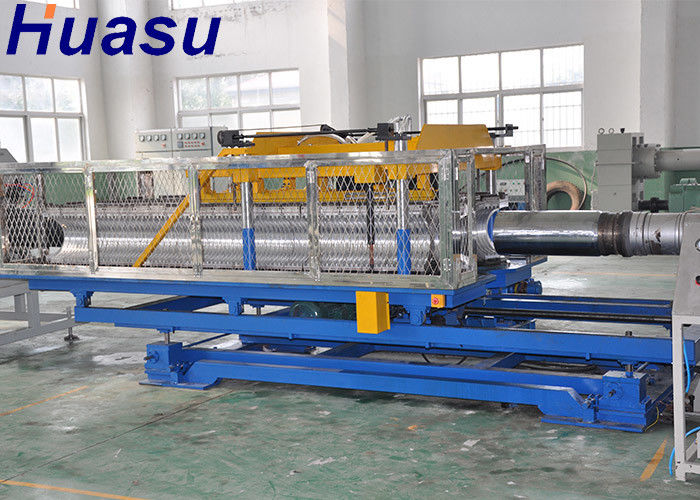 เส้นผ่านศูนย์กลางขนาดใหญ่ 800 มม. DWC Pipe Extrusion Line Double Wall Corrugated Pipe