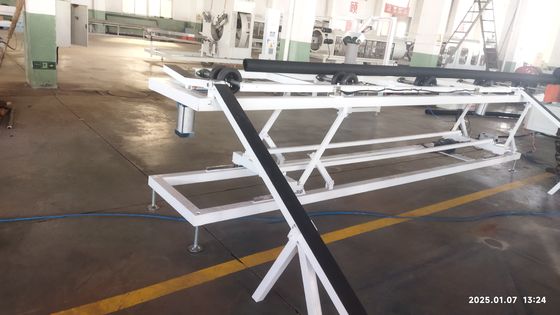 Durable Double Wall Corrugated Pipe Extrusion Line with Full Intermeshing Engagement System and Single-Screw Design for 250-1000kg/h Capacity