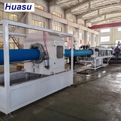 32-1600mm Diameter Double Wall Corrugated Pipe Extrusion Line with Socket Online and 520kW Installed Power