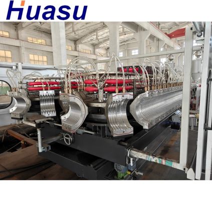 Single Double Wall Corrugated Pipe Making Machine Extrusion Line featuring 20CrMnTi Gear Material